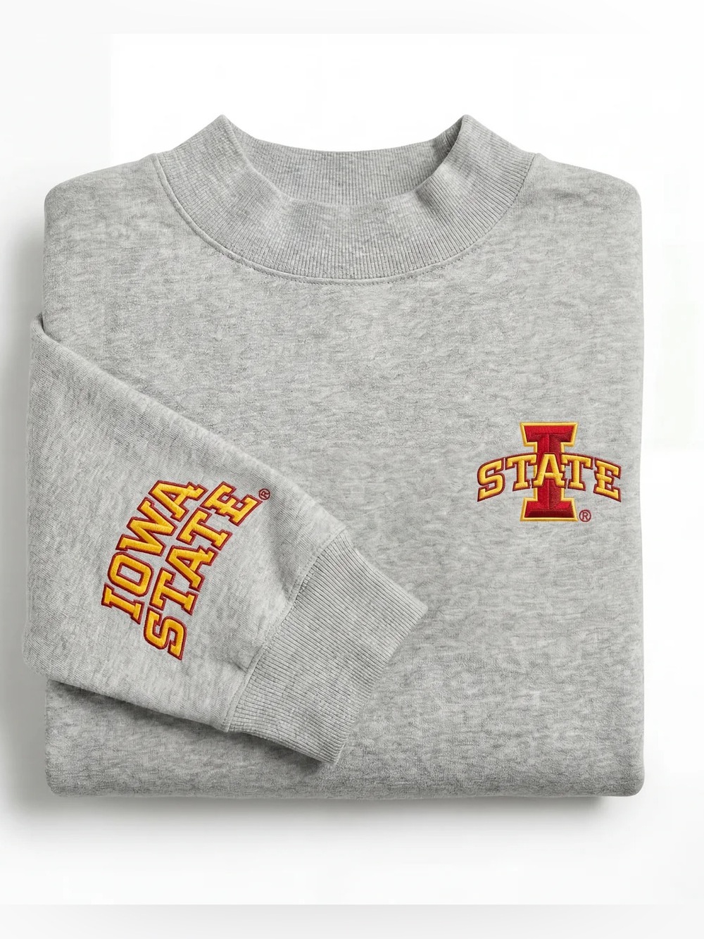 Traditions Collegiate Apparel Iowa State Oversized Mock Neck S/M New